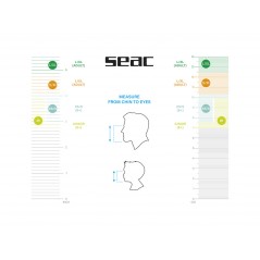 SEAC SUB Kit mascara integral y aletas snorkel UNICA + SPRINT 089007VAR