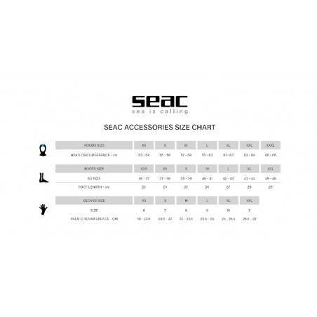 SEAC SUB Diving booties with soles REGULAR 5 MM 0210050064145A