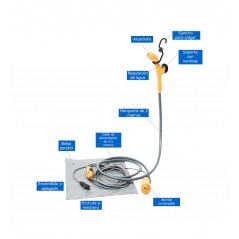 FASEBA Ducha portátil con conexion de 12V 04080