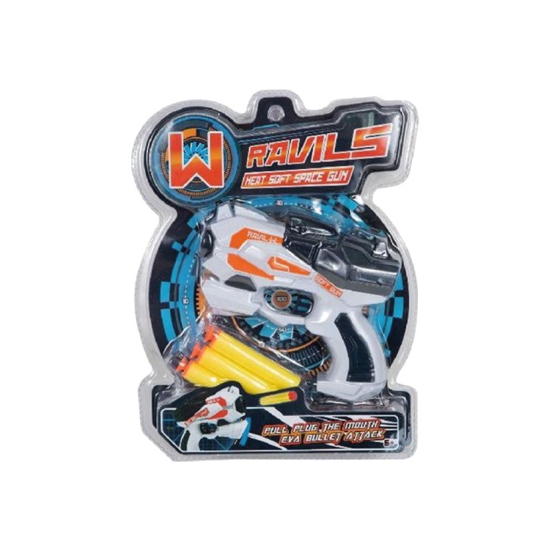 VARIOS Small gun with soft darts toy 16328