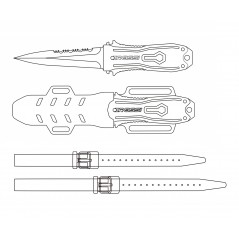 CRESSI CUCHILLO BUCEO LIZARD BRC 559600