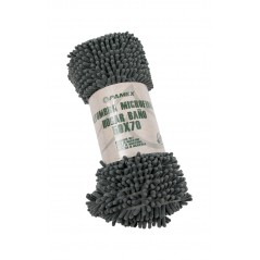 TUDETIC Alfombra de Microfibra Gris para Baño, Hogar - Tamaño 50x70 cm, Suave y Absorbente, Antideslizante, suave, gruesa 843125