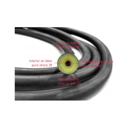 CRESSI Rubber roll for spearfishing PURPLE PURE 16 MM 1.5 M EFZ 400047C