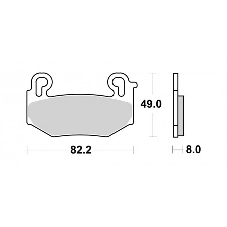 sinterade bromsbelägg 07bb42sa