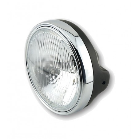 farol de sete polegadas com inserção e vidro gravado brilhante smart ltd h4 i