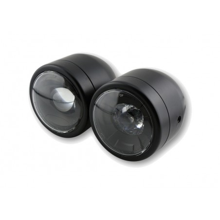 dobbelt led-forlygte med sidemontering. smart