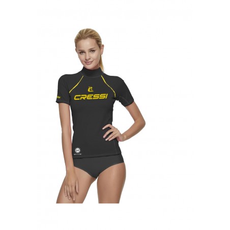 CRESSI Camiseta térmica de manga corta para buceo mujer RASHGUARD DIVING 2024 DONNA ELW 470412VAR