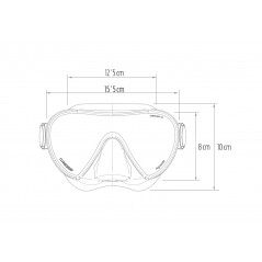 CRESSI Mask diving glasses ACQUARELLA ADN 320030VAR