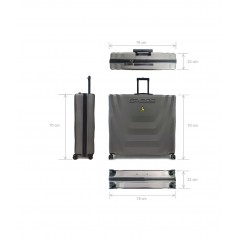 CRESSI Rigid Suitcase with Wheels MONOFIN BIFINS 78X70X23CM BUB 926010