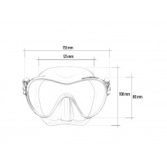 CRESSI Mascara gafas buceo F1 ADN 281025