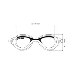 CRESSI FLASH FDE 2023121VAR Smoked Lens Swimming Goggles