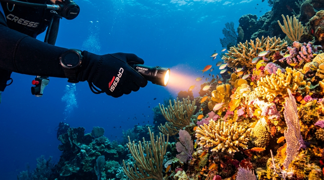Linternas buceo: lúmenes reales, autonomía y primaria vs backup (2026)