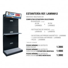 LAMPA Expositor estantería grande cabecera saliente 210X100X50 CM LAM99012