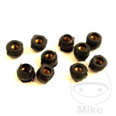 juego 10 tuercas de goma m4x0.5 mm