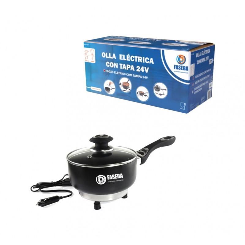 FASEBA Electric pot with lid 24V 250W 18CM X 8CM 15329