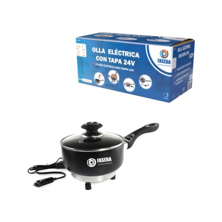 FASEBA Olla eléctrica con tapa 24V 250W 18CM X 8CM 15329