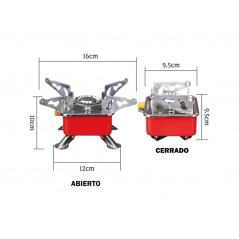 FASEBA Hornillo de gas portátil para bombona BTN-250 15330