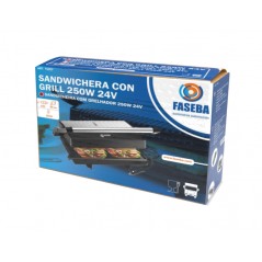 FASEBA Sandwichera eléctrica con grill 250W 24V 15357