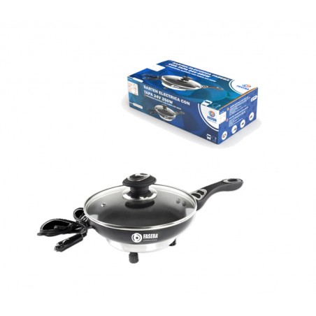 FASEBA Sartén eléctrica con tapa 24V 250W 20CM X 4 CM 15359