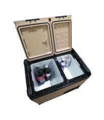 FASEBA Nevera con bluetooth y usb asas, compresor 12/24/220V 45,6L ALPICOOL 15383